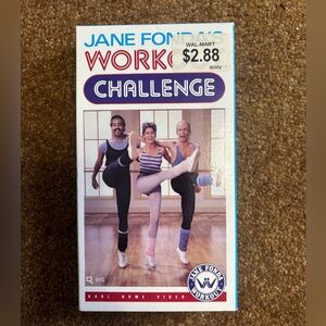 3/$20 Jane Fonda's Workout Challenge VHS